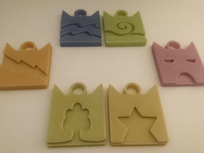 Warrior Cat Logos with Keychain Hole