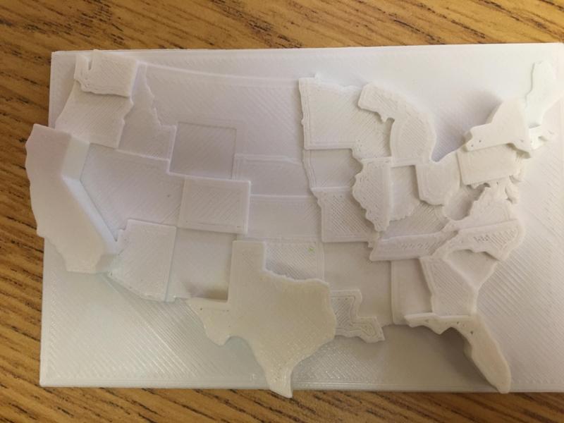 3D United States Population Map