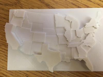 3D United States Population Map