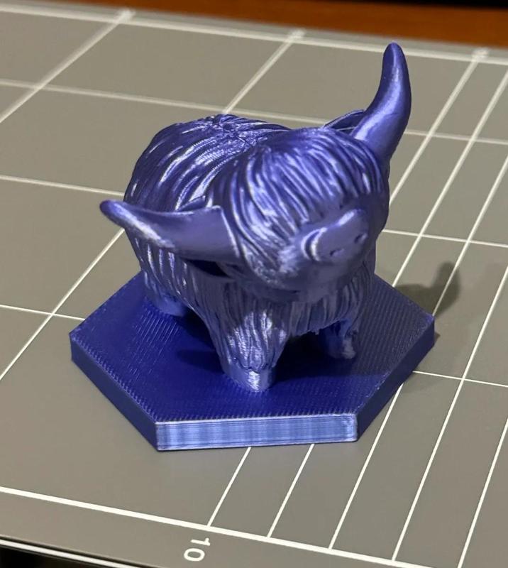 Highland Cow With Base