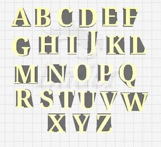 3D Alphabet - all letters 3mf + stl