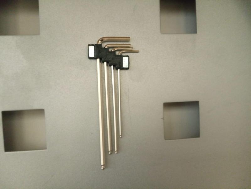 Magnetic hex key holder