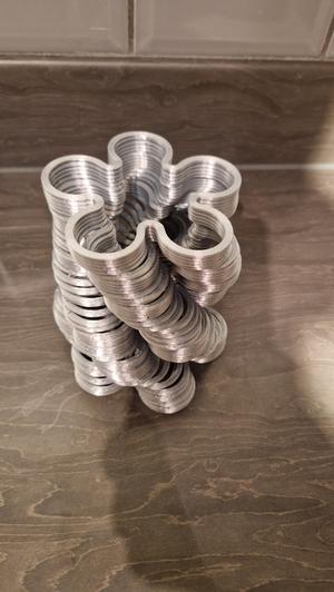 Slinky spring 5 petals flower