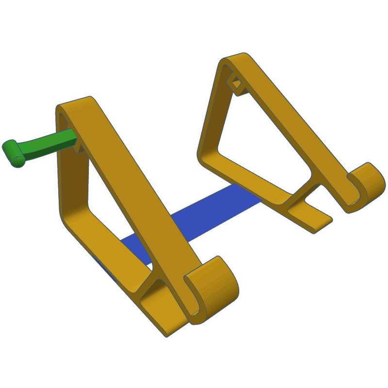 Laptop Stand for larger laptop with top guides