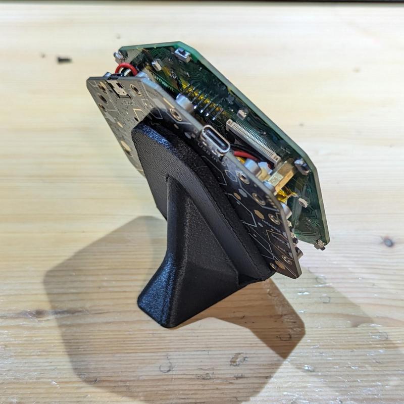 EMF Tildagon badge stand