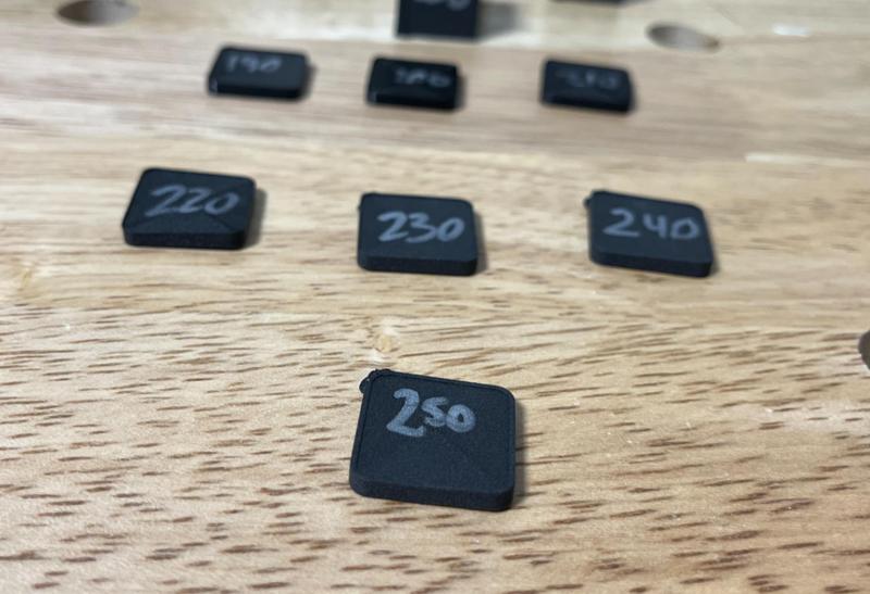 ColorFabb Varioshore TPU Hardness Test Parts