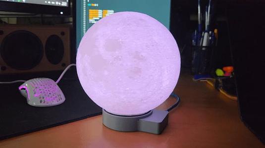 Moon rotator (stepper motor_arduino_LED ring)