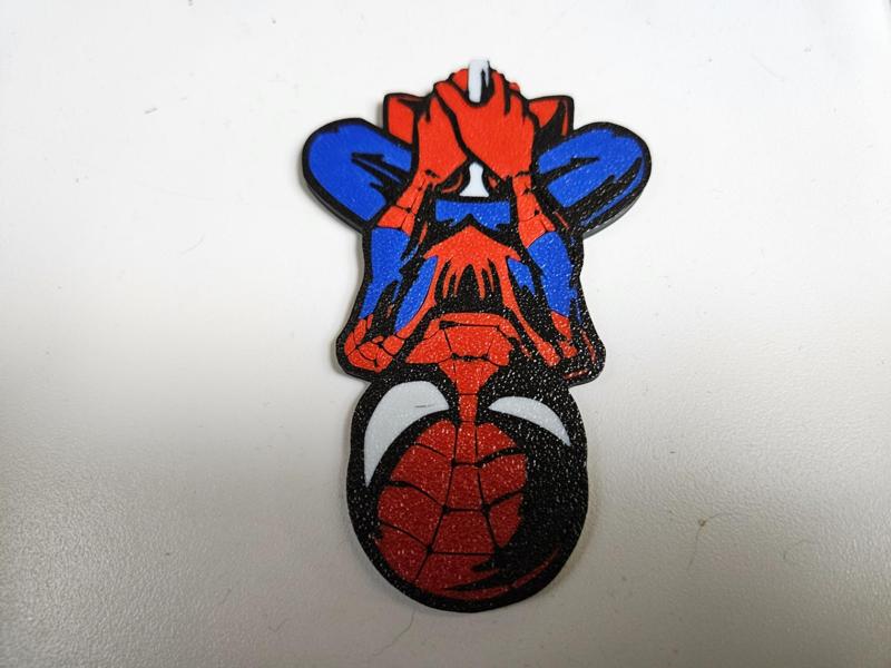 Hanging Spiderman Fridge Magnet