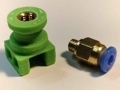 Bambu to V6 adapter with bowden fitting