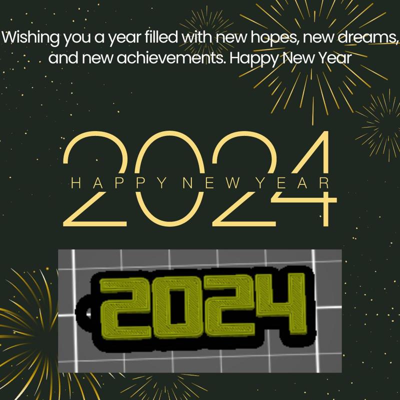 2024 keychain / keyring 2024 / zipper tag / 2024 decoation