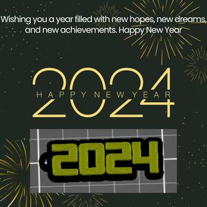 2024 keychain / keyring 2024 / zipper tag / 2024 decoation