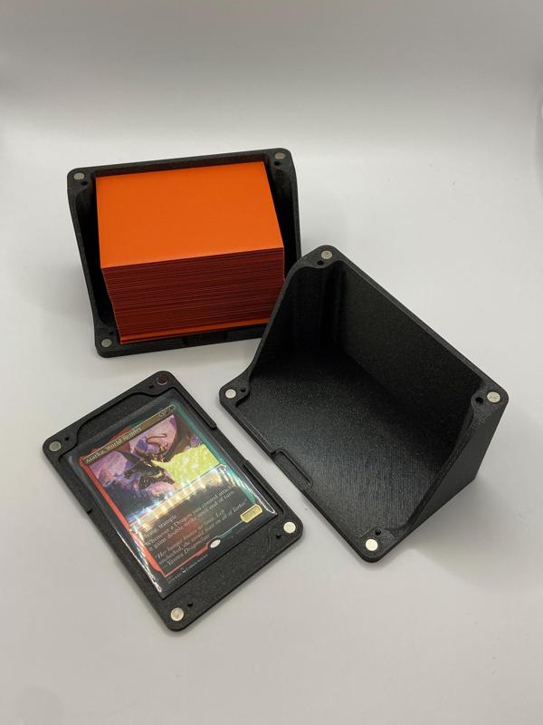 COMMANDER EDH DECK BOX AND TRAYS FOR MAGIC THE GATHERING, POKEMON, OR ANY OTHER TCG