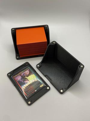 COMMANDER EDH DECK BOX AND TRAYS FOR MAGIC THE GATHERING, POKEMON, OR ANY OTHER TCG