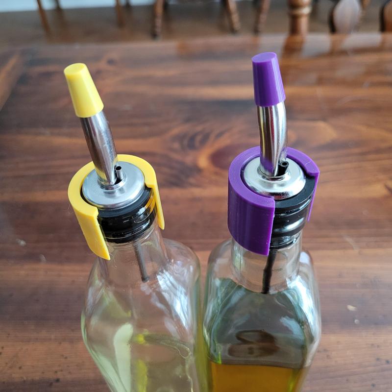 Olive Oil Bottle Top Restraint
