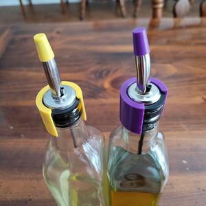 Olive Oil Bottle Top Restraint