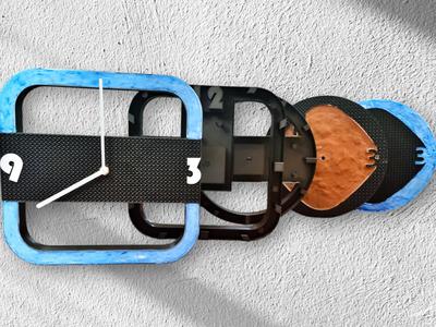 Clocks designed to be filled with epoxy or plaster