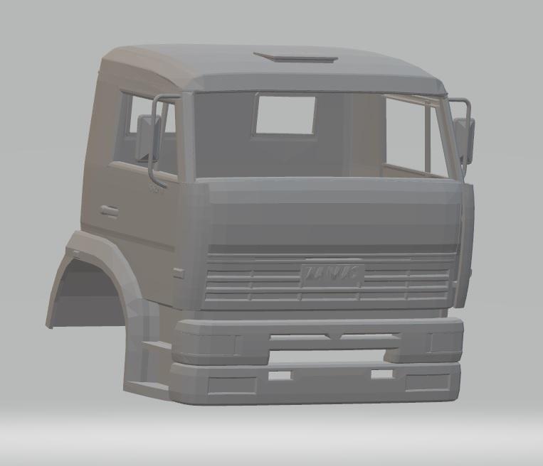 Kamaz Printable Cabin Truck