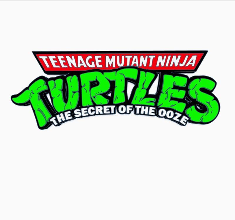 TURTLES II - SECRET OF THE OOZE Logo Display by MANIACMANCAVE3D
