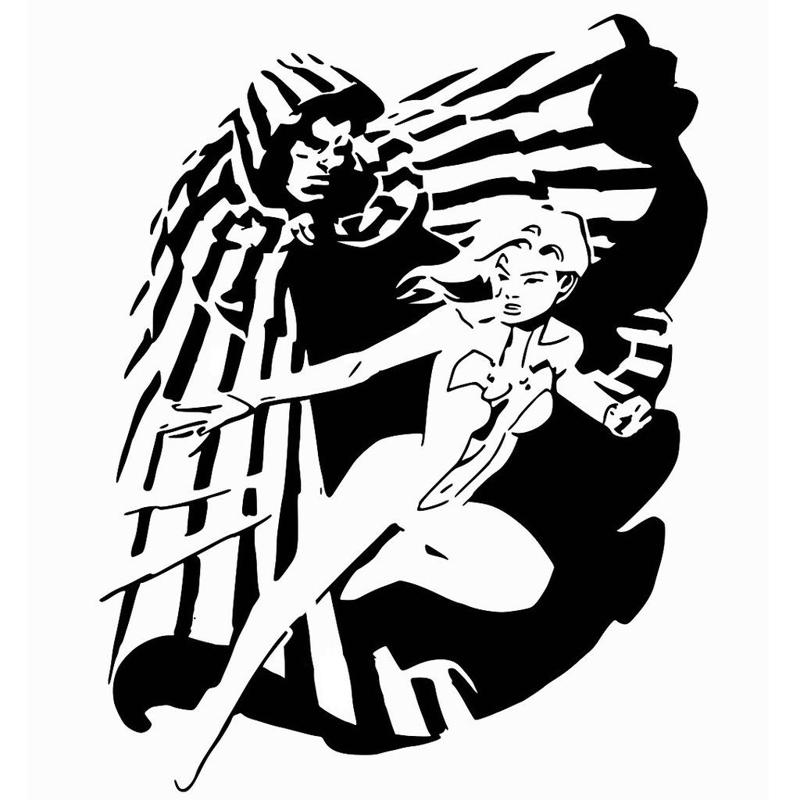 Cloak and Dagger stencil