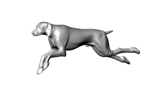 Running Dog 002 3D Printable Model 3D print model