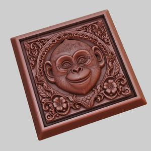 Monkey Animal 3D Model for CNC Router Laser & 3D Printer