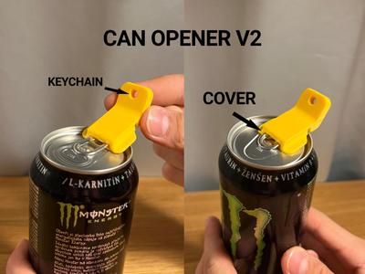 Beverage Can Opener with Cover