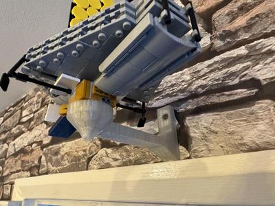 Lego MOC James Webb Space Telescope (JWST) Wall Mount 487 piece model.