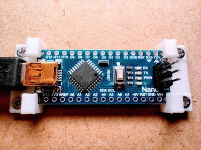 Arduino NANO mounter for wooden boards