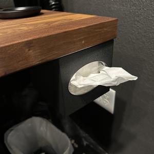 Tissue Box Under Desk Mount