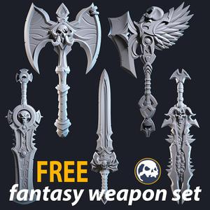 FREE Fantasy Weapon Set