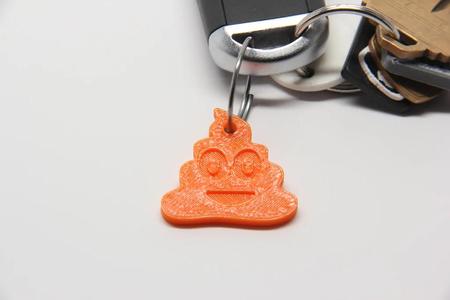 Poop keychain