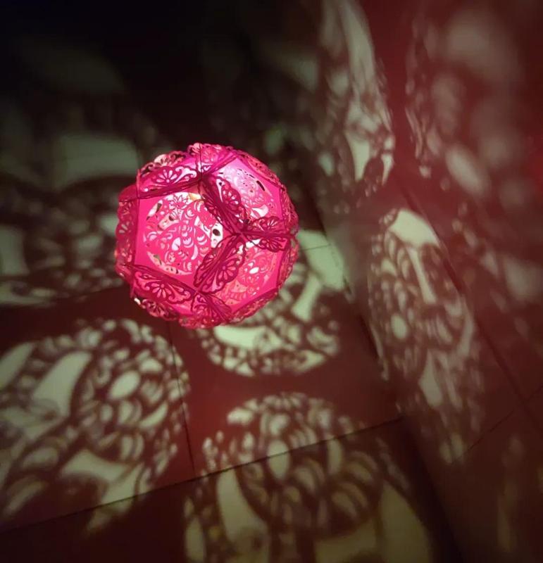 Year of the Snake New Spring Hydrangea Lantern Ornament