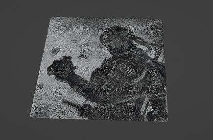 Ghost of Tsushima Lithophane