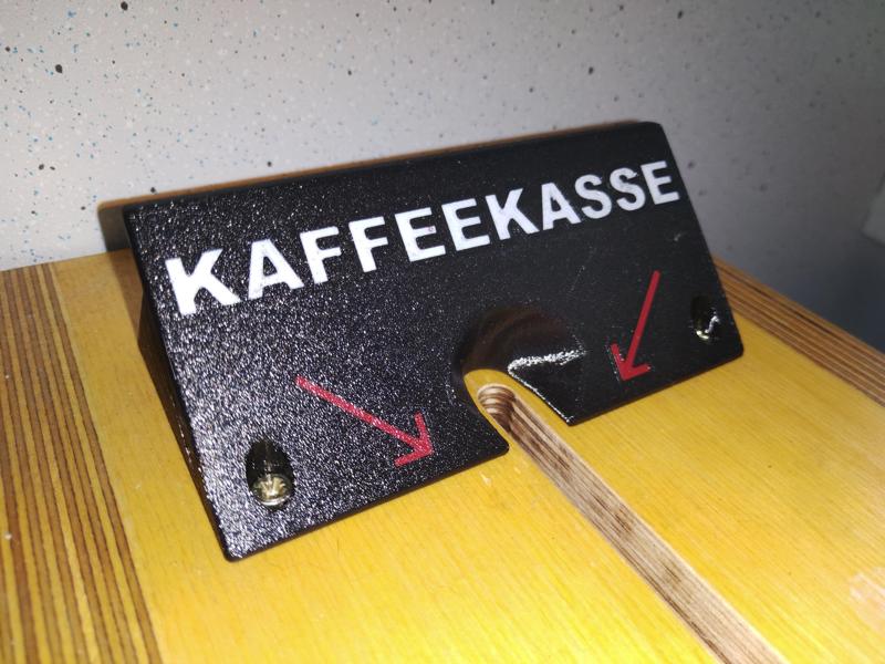Kaffeekasse Zeichen