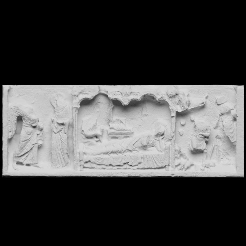 Notre-Dame- Tympan of the north portal on the western facade