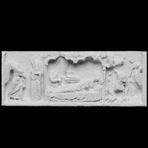 Notre-Dame- Tympan of the north portal on the western facade