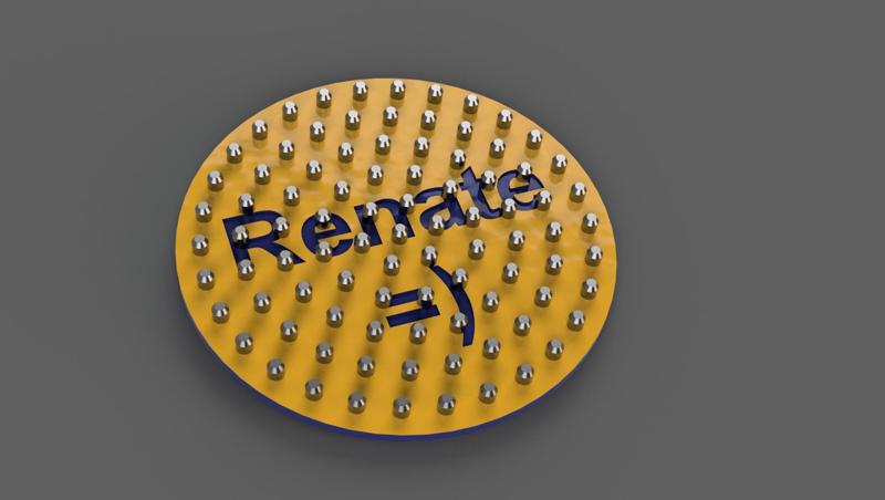 Bügelperlen Steckplatte (rund) // Iron-on beads pegboard (round)  - *.f3d-file
