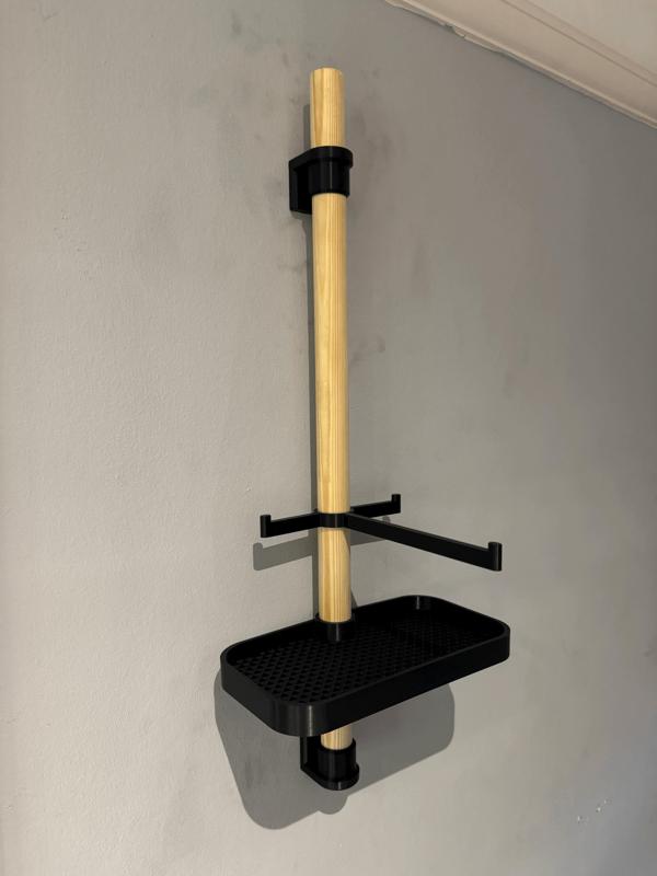 Wooden Dowel / Bar / Rod Wall Attachments System