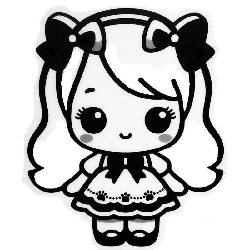 Doll keychain 6 (two colours)