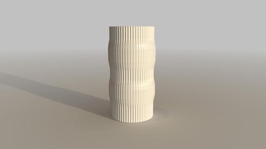 modern vase inspired by 70s pot