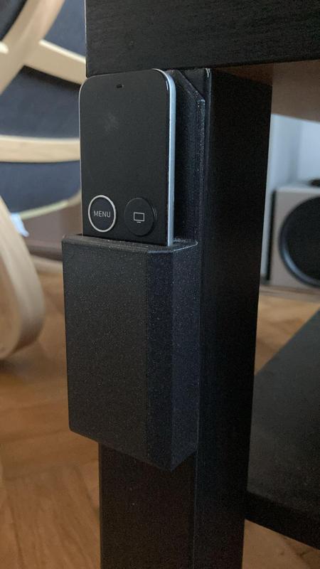 Apple TV Remote Holder for IKEA Lack Table