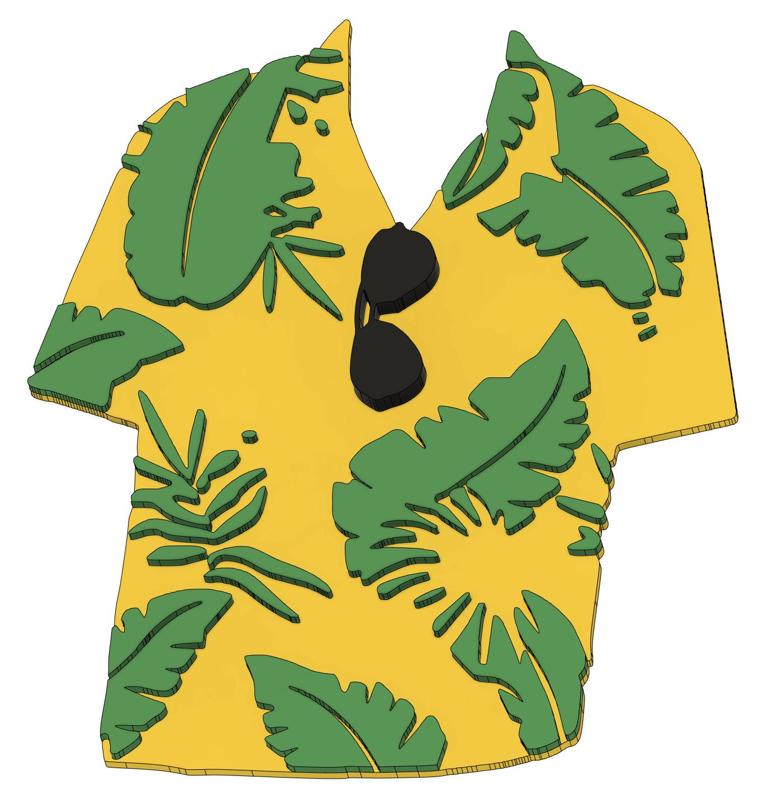 Hawaiian Shirt - Joueur Du Grenier (no mmu required, fusion360)