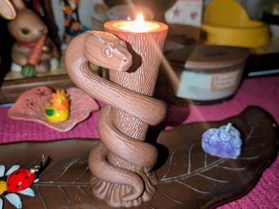 Halloween Snake Candle Holder