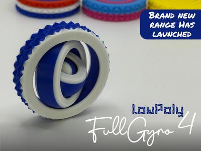 FullGyro4 LowPoly Fidget Spinner