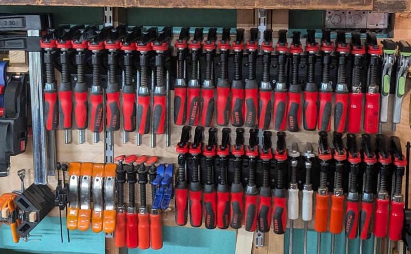 Clamp Rack for 4" Throat Bessey Tradesman Series F Clamps TGJ4.0[xx]