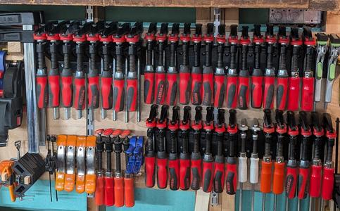 Clamp Rack for 4" Throat Bessey Tradesman Series F Clamps TGJ4.0[xx]