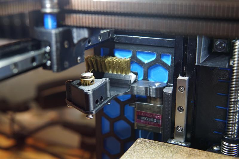 Voron 0 nozzle-bed-endstop with brush