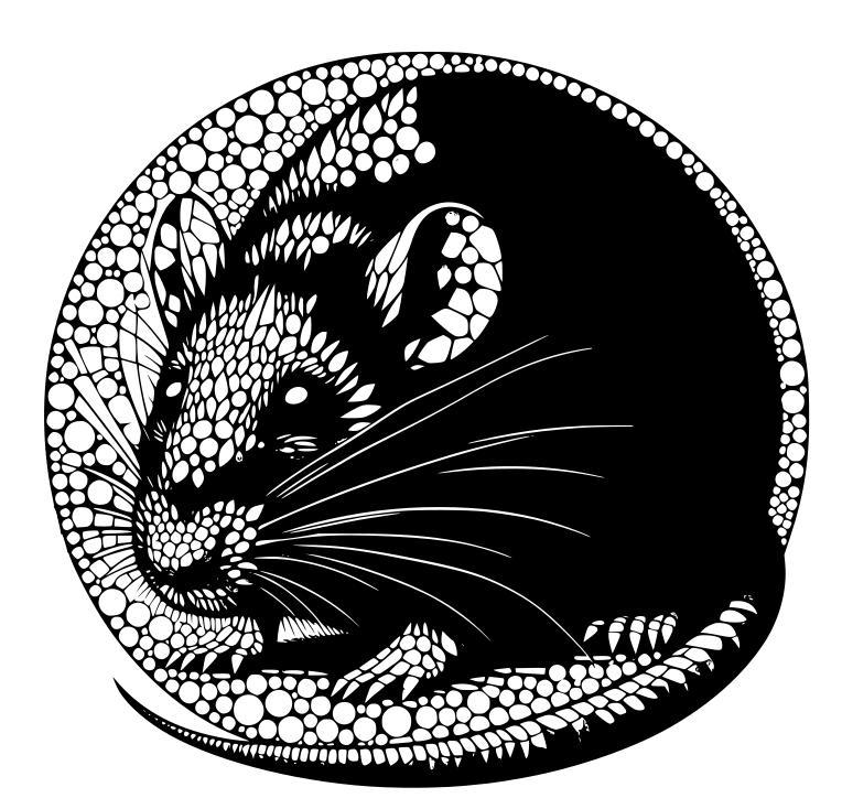Rat mosaic 3 (two colours)