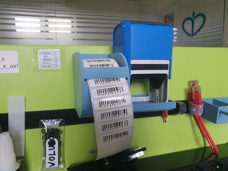 Selfinking rubber stamp and stickers holder / organizer