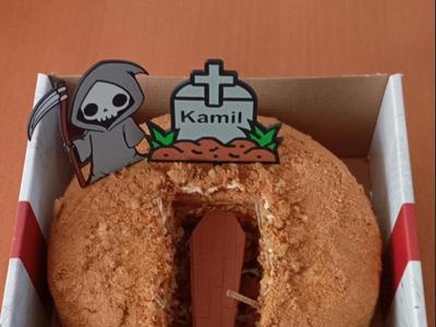 grim reaper Death tombstone topper